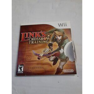 Nintendo Wii Links Crossbow Training Zelda Complete CIB Manual Game Case
